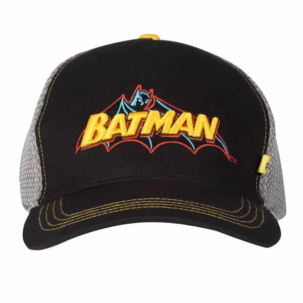 Batman Mesh Back Baseball Cap Black/Grey One Size