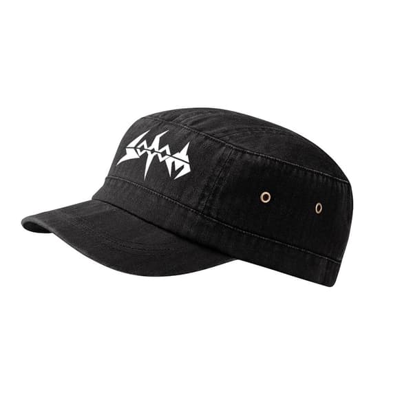 Sodom Logo Army Cap Black/White One Size