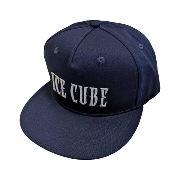 Ice Cube Unisex Adult Logo Snapback Cap Navy Blue One Size