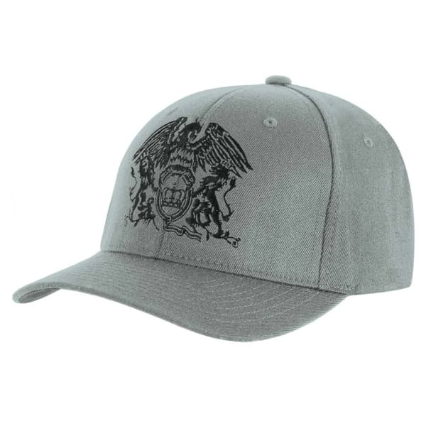 Queen Unisex Adult Classic Crest Baseball Cap Grey One Size