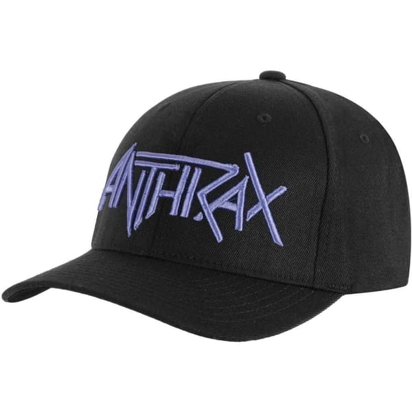 Anthrax Unisex Adult Logo Baseball Cap Black One Size