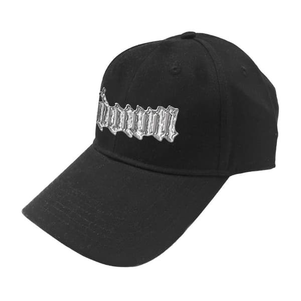 Down Unisex Adult Logo Baseball Cap Black/Silver One Size