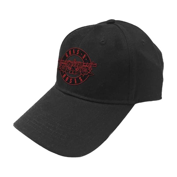 Guns N Roses Unisex vuxen cirkel logotyp baseballkeps Black/Red One Size