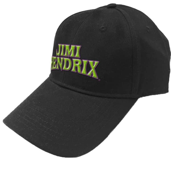 Jimi Hendrix Unisex Adult Arch Logo Baseball Cap Black/Green One Size