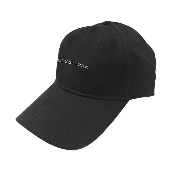 Ed Sheeran Unisex Adult Logo Baseball Cap Black/White One Size