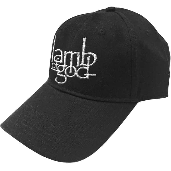 Lamb Of God Unisex vuxen logotyp baseballkeps Black/Sonic Silver One Size