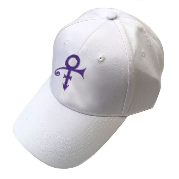 Prince Unisex Adult Symbol Baseball Cap White/Purple One Size