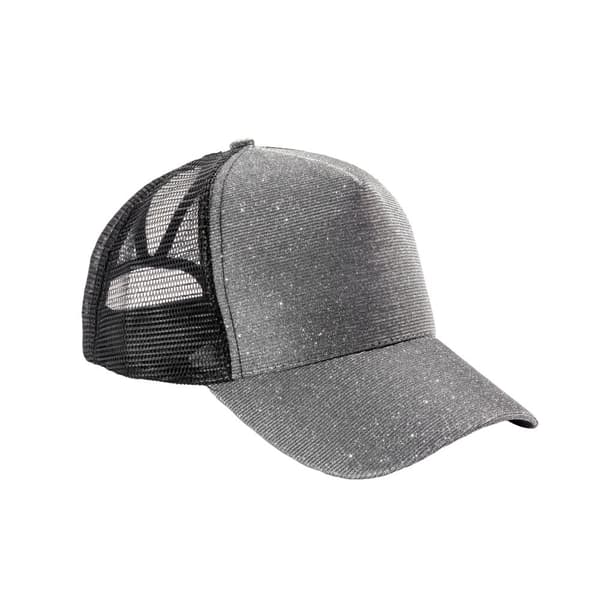 Result Headwear Unisex Vuxen New York Sparkle Truckerkeps Silver One Size