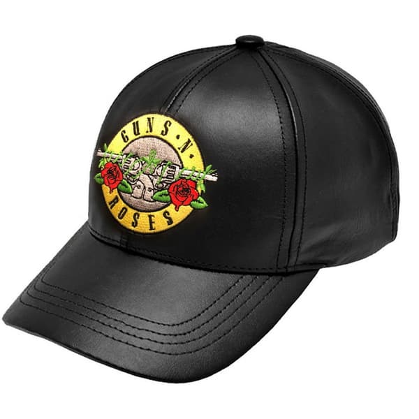 Guns N Roses Unisex Adult GnFnRs Faux Leather Baseball Cap Black/Yellow/Red One Size