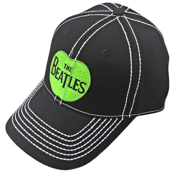 The Beatles Unisex Adult Apple Baseball Cap Black/White/Green One Size