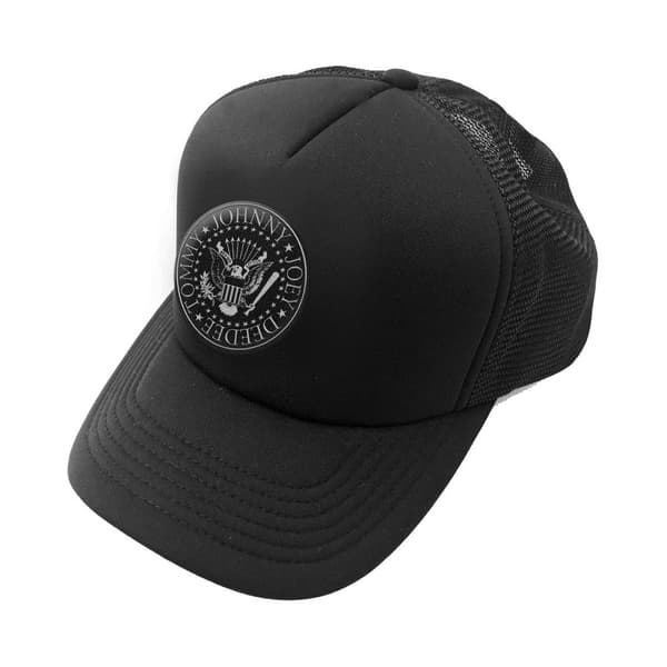Ramones Unisex Basebollkeps med nätrygg för vuxna med presidentsigill Black One Size