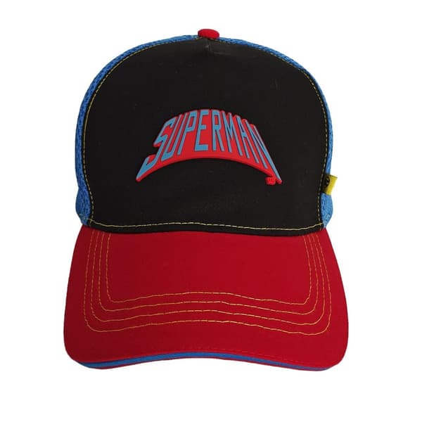 Superman Retro Logo Baseball Cap Blue/Red/Black One Size