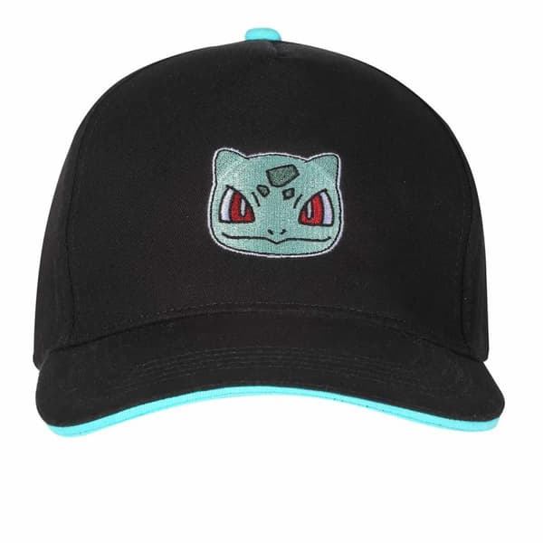 Pokemon Bulbasaur Badge Baseball Cap Black One Size