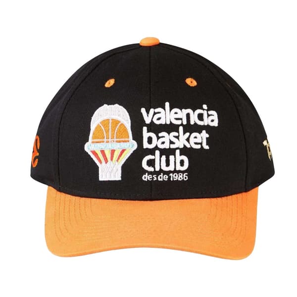 Tokyo Time Unisex Vuxen Valencia Basket Club Basebollkeps Black/Orange One Size