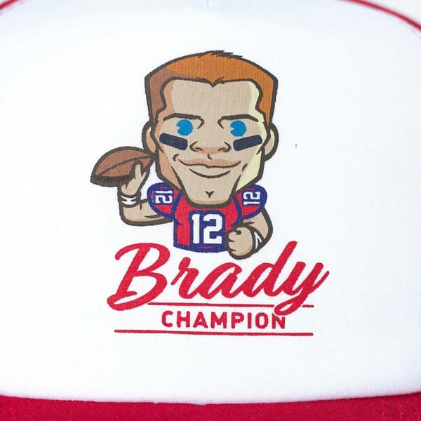 Tokyo Time Unisex vuxen Tom Brady NFLPA basebollkeps med meshrygg