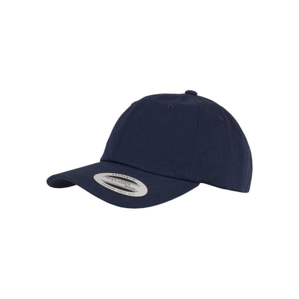 Flexfit Unisex Basebollkeps med låg profil i bomullstwill från Yupoong Navy One Size