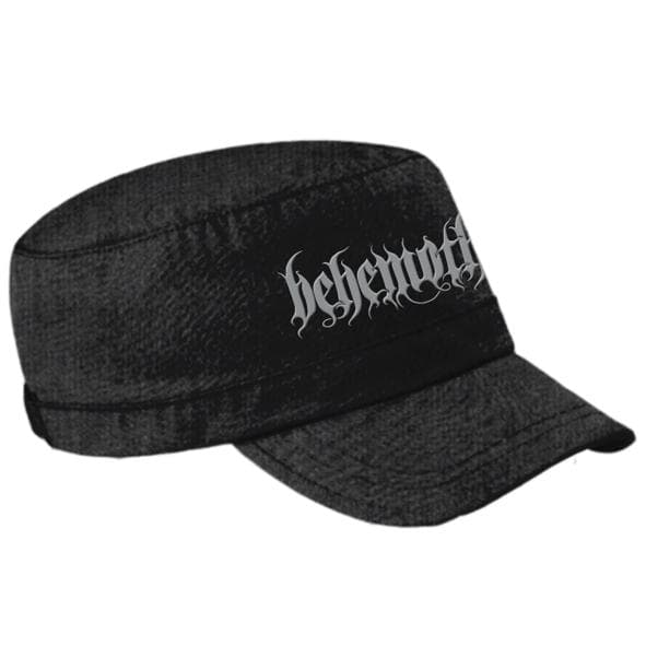 Behemoth Unisex kasket med logo til voksne Black/White One Size
