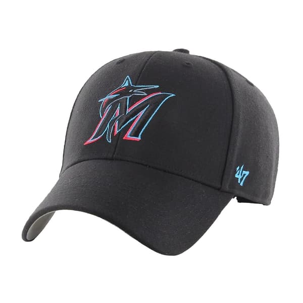 Miami Marlins MVP 47 Basebollkeps Black One Size