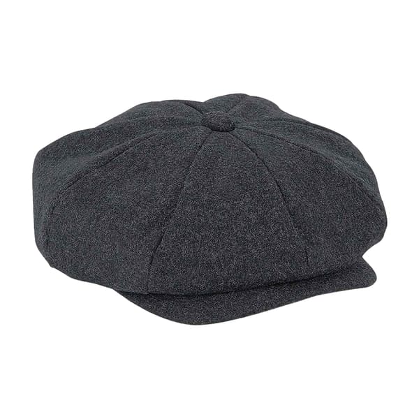 Beechfield Unisex Vuxen Baker Boy Melton Ullkeps Charcoal Marl L-XL