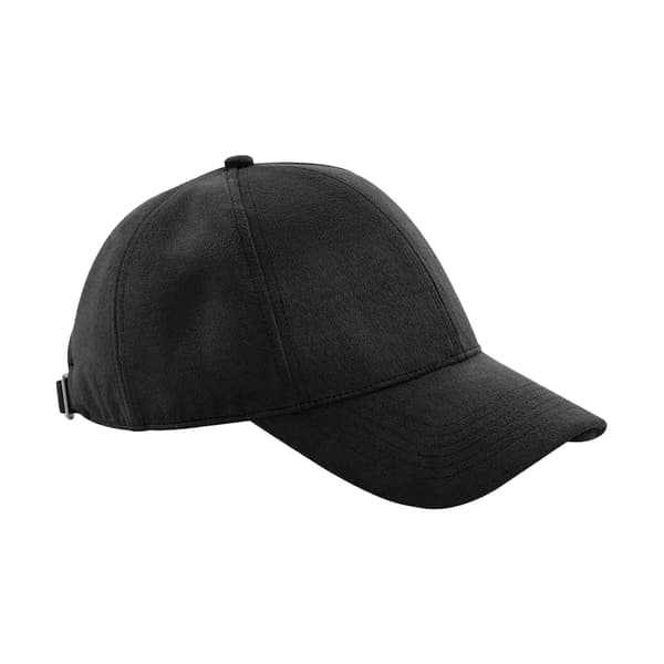 Beechfield Unisex Vuxen 6 Panel Faux Suede Keps Black One Size