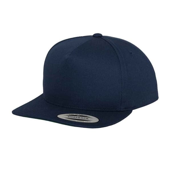Flexfit Unisex vuxen Yupoong 5 panel snapback basebollkeps Navy One Size