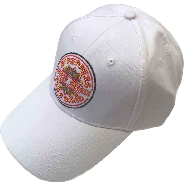 The Beatles Unisex Adult Sgt Pepper Drum Baseball Cap White One Size