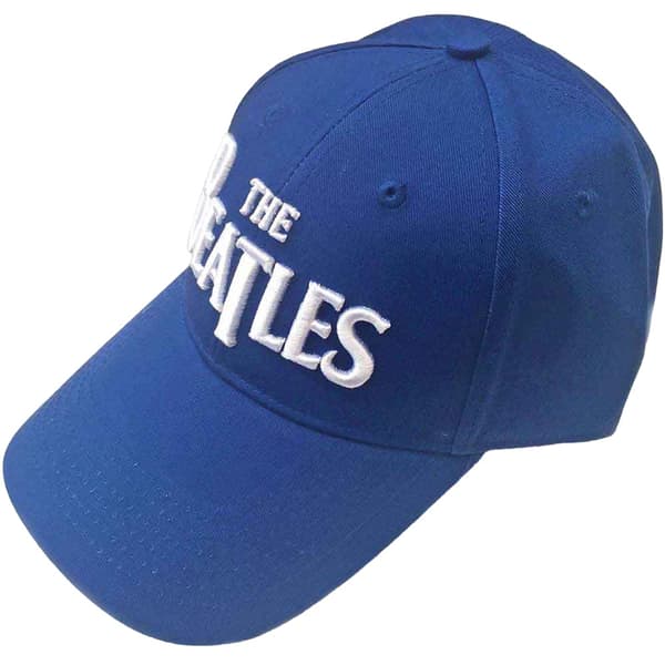 The Beatles Unisex Adult Drop T Logo Baseball Cap Mid Blue/White One Size