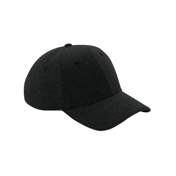 Beechfield Basebollkeps i Athleisure Jersey Black One Size
