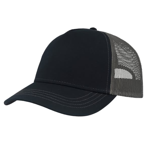 Atlantis Unisex Adult Rapper 5 Panel Canvas Recycled Trucker Cap