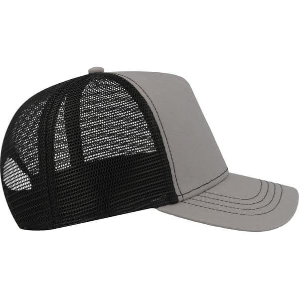 Atlantis Unisex Adult Rapper 5 Panel Canvas Recycled Trucker Cap