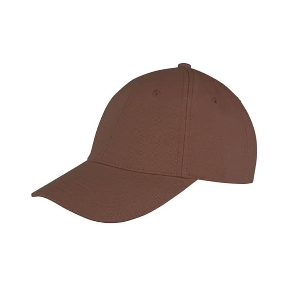 Result Headwear Memphis basebollkeps med 6 paneler i borstad bomull och låg profil