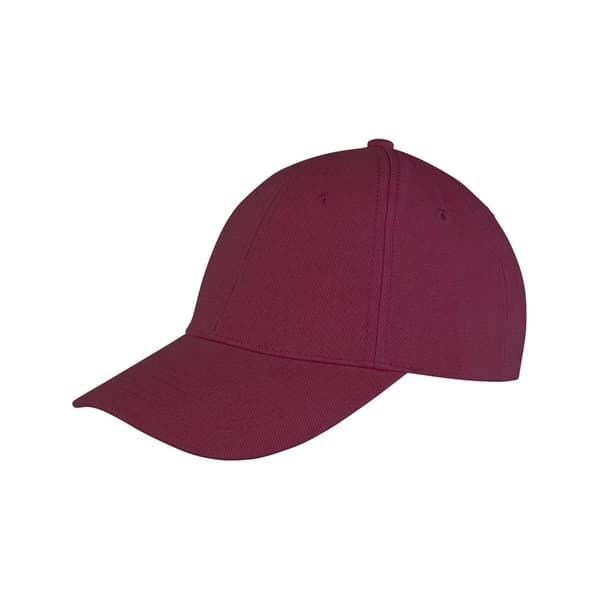 Result Headwear Memphis basebollkeps med 6 paneler i borstad bomull och låg profil