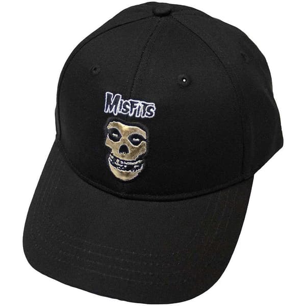 Misfits Unisex Adult Gold Fiend Logo Baseball Cap Black One Size