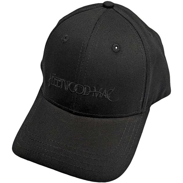Fleetwood Mac Unisex Adult Text Logo Baseball Cap Black One Size