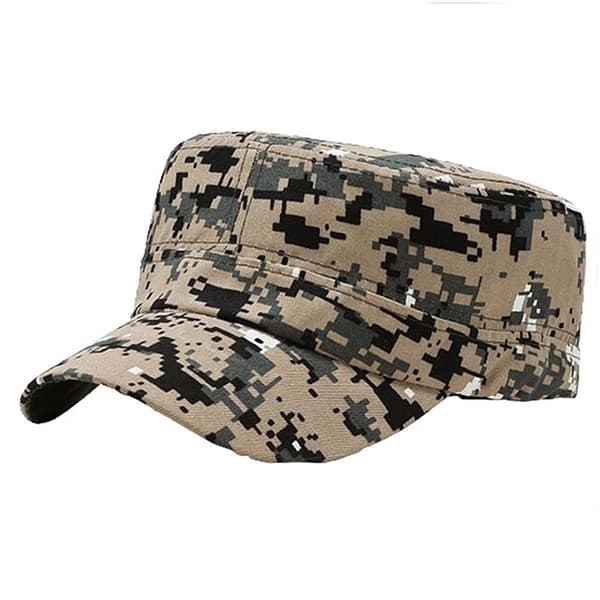 Militärkeps Kamouflage Camo - Grå eller Beige Beige
