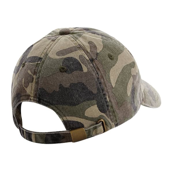 Beechfield Camo Vintage Low Profile Baseball Cap