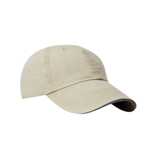 Result Headwear Sandwich Peak Baseball Cap i tvättad bomull