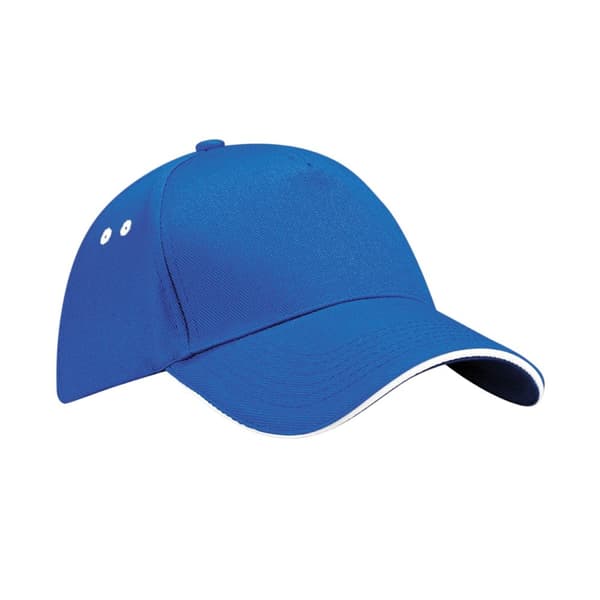 Beechfield 5 Panel Sandwich Peak Baseball Cap