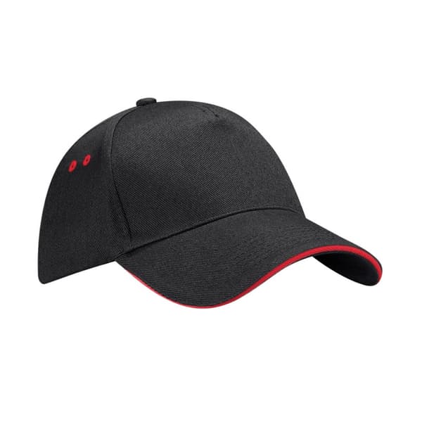 Beechfield 5 Panel Sandwich Peak Baseball Cap