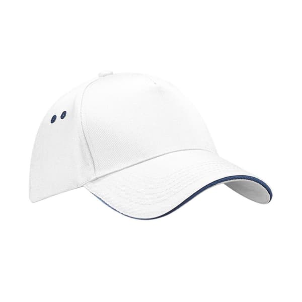 Beechfield 5 Panel Sandwich Peak Baseball Cap