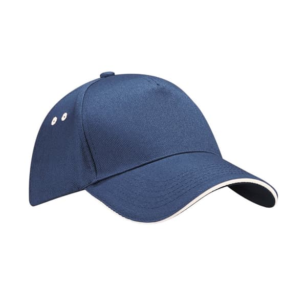 Beechfield 5 Panel Sandwich Peak Baseball Cap