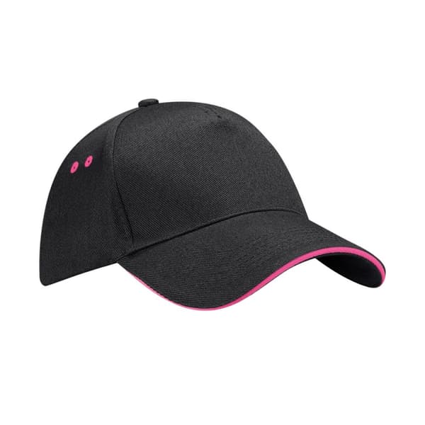 Beechfield 5 Panel Sandwich Peak Baseball Cap