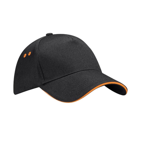 Beechfield 5 Panel Sandwich Peak Baseball Cap