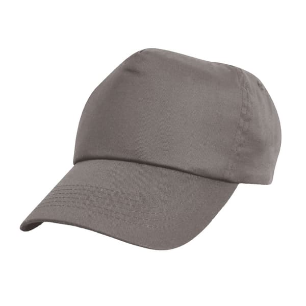 Result Headwear Cotton Baseball Cap Grey One Size