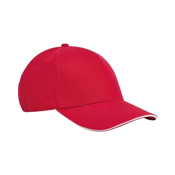 Beechfield Classic Sandwich Peak Cap i ekologisk bomull