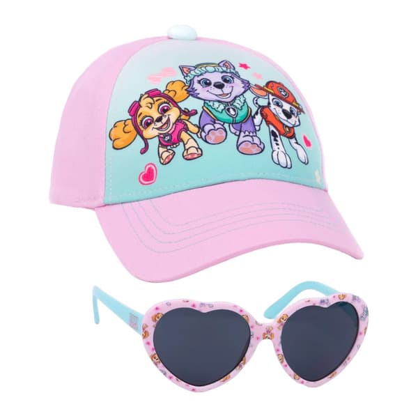 Paw Patrol Girls Sunglasses Baseball Cap Set Pink/Blue One Size