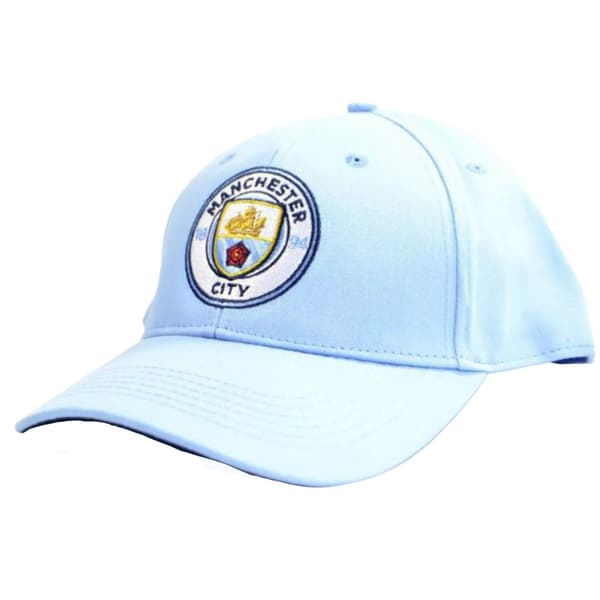 Manchester City FC Unisex Adult Backstrap Baseball Cap Sky Blue One Size