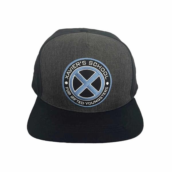 Marvel Comics Unisex Adult X-Men - Xavier Logo Snapback Cap Grey One Size