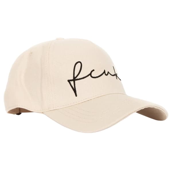 French Connection FCUK Scribble Baseball Cap Stone One Size