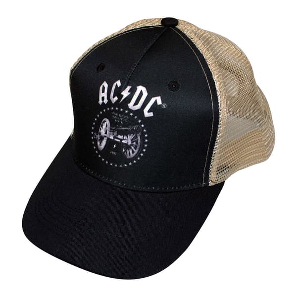 AC/DC Unisex Adult For Those About To Rock Trucker Cap Black/Sand One Size